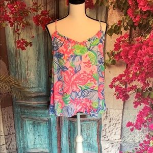 Lilly Pulitzer Ruffled Dusk Top